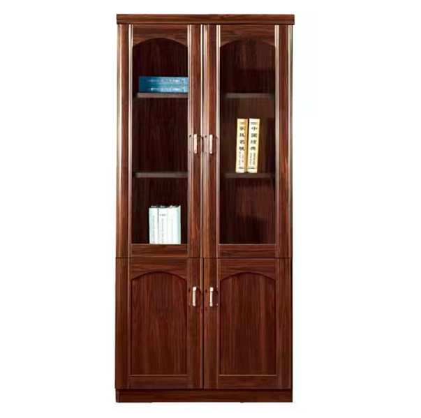 国产 2门胡桃色书柜