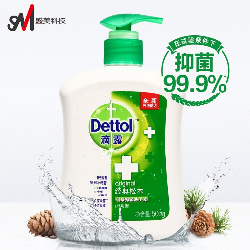 滴露 健康抑菌洗手液经典松木500克