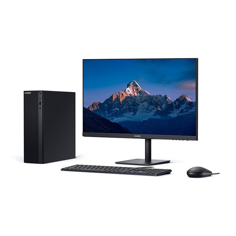 华为(HUAWEI)Matestation B520 台式电脑(Corei5-10400(2.9GHz/12MB/6核)/1T/8GB(8GB*1)/无光驱/win10H/USBKB/USBMouse/串口/300W/集显/23.8显示器/三年保修)PUBZ-W5891A