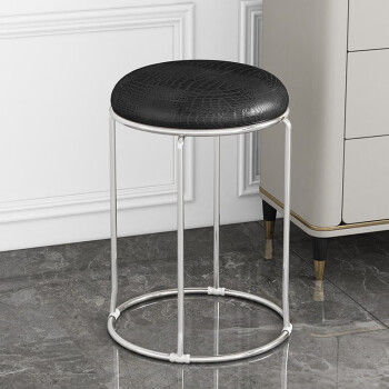 国产   圆凳优质西皮坐垫，金属脚架 单位：张