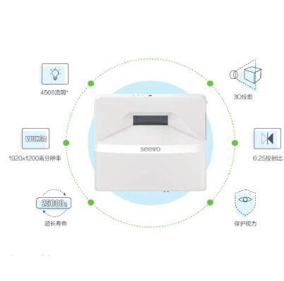 希沃 PL56A 超短焦激光投影仪 DLP/流明4000/分辨率1920*1200 单位:台