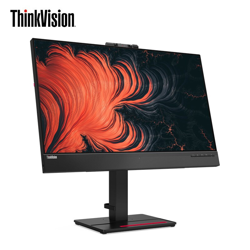 联想（ThinkVision）T27h-20 液晶显示器 27英寸 2K高清 IPS屏 Type-C接口 可升降旋转 支持壁挂 电脑办公显示器