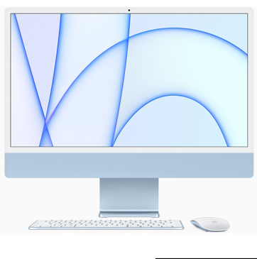 苹果  iMac 24服务器（24寸视网膜显示屏、8核M1处理器、8核图形处理器、16G内存、256G固态硬盘、蓝色、含硬盘仓）
