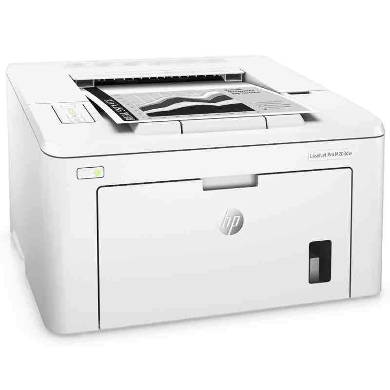 惠普 LaserJet Pro M203dw 黑白激光打印机 A4 白色 仅打印、无线网络、自动双面(计价单位：台)