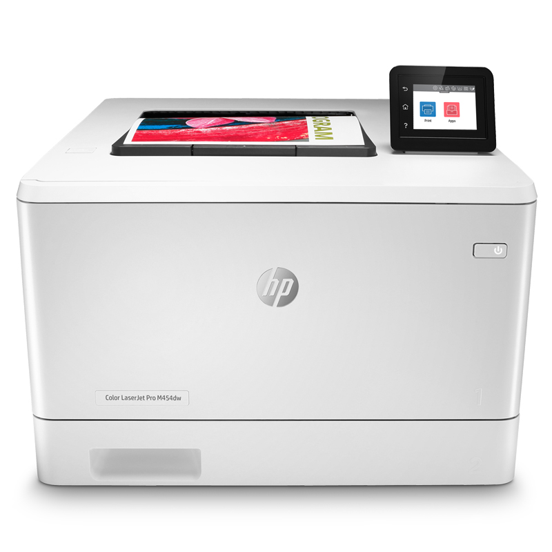 惠普(HP) Color LaserJet Pro M454DW A4彩色激光打印机(自动双面打印/有线/无线) 白色 单位:台