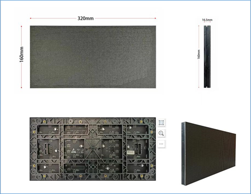 蓝普 LED显示屏P2.5 LED屏/屏体面积4.96*8.96m=44.44平方/含屏体钢结构、视频处理器及包边处理/三年质保/含安装调试