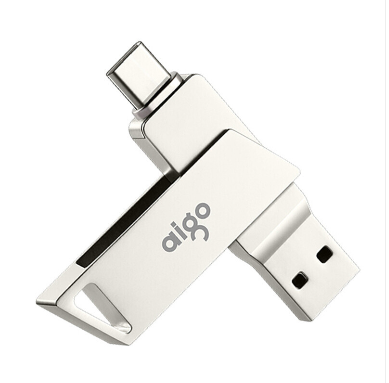 爱国者（aigo）256GB Type-C USB3.1 手机U盘 U350 双接口手机电脑两用