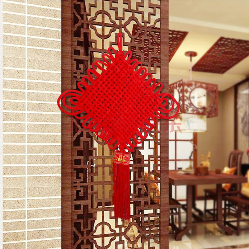 佳妍中国结大号装饰绒布板福挂件