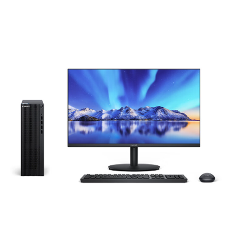 华为擎云B530E-L3821S（Core i3-12100(3.3G/12M/4核)/256G SSD+1T/8GB(8GB*1)/无光驱/USBKB/USBMouse/串口/180W/8.6升/win 11/23.8英寸/三年保修)