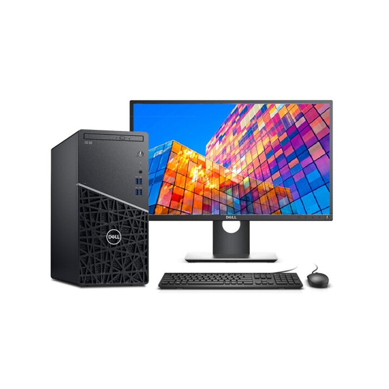 戴尔 成铭3991（ intel I5-10505/8G/1T机械硬盘+256G固态硬盘/集显/USB键鼠/23英寸显示器/正版Windows操作系统/三年保修/配备灰色鼠标垫、3米超五类成品网线 含送货安装）