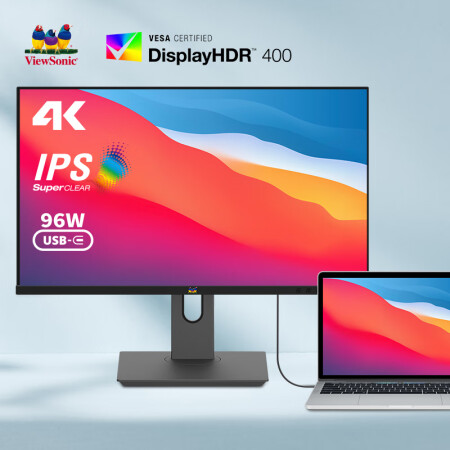 优派 VG2481-4K 23.8英寸  4K超清 IPS HDR400 TypeC96W 电脑显示器