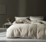 全棉水洗提花四件套 COOLLIFE【简奢系列】 风车本白