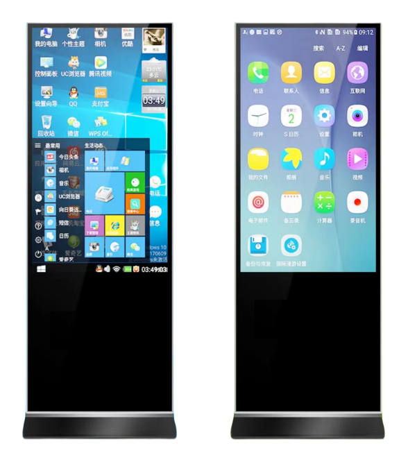 JCXS 55寸JC-LS550-GN立式不带触摸广告机4k安卓8+128g