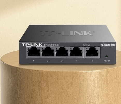 普联（TP-LINK）5口全千兆钢壳交换机  TL-SG1005D